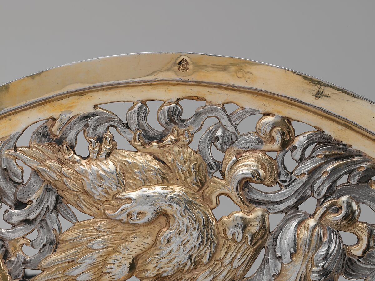 Ewer and basin (lavabo set), Probably made at Chisinau Court Workshop, Silver, partially gilded, Moldovan