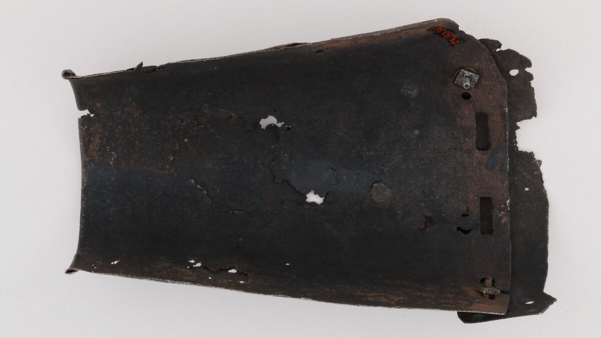 Part of a Forearm Defense (Vambrace), Steel, Italian