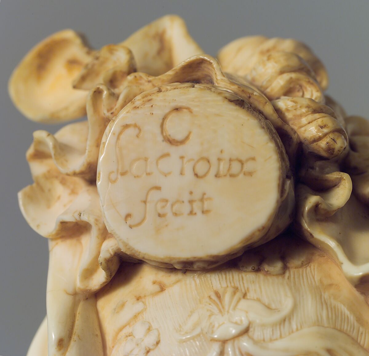 Bust, C. Lacroix, Franco-Flemish (Franco–Flemish, born Burgundy, active Genoa), Elephant ivory, probably French