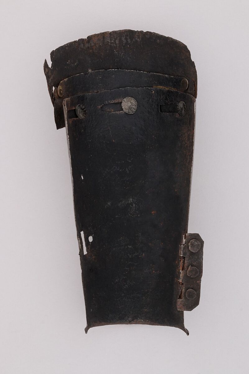Part of a Forearm Defense (Vambrace), Steel, Italian