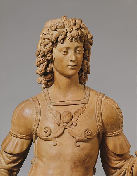 The Archangel Michael, Master of the David and Saint John Statuettes, Terracotta, Italian, Florence