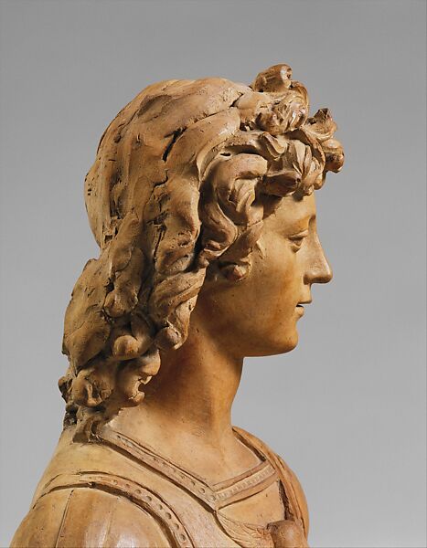 The Archangel Michael, Master of the David and Saint John Statuettes, Terracotta, Italian, Florence