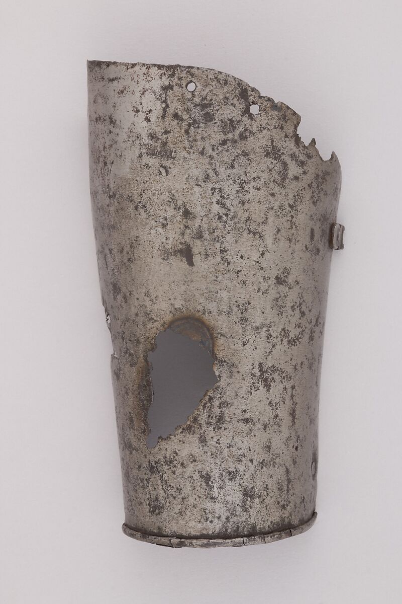 Part of a Forearm Defense (Vambrace), Steel, Italian 