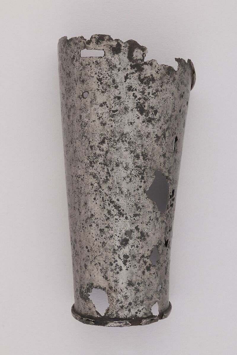 Part of a Forearm Defense (Vambrace), Steel, Italian 