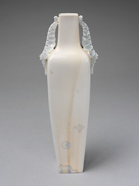 Vase, Alexandre Sandier (French, Beaune 1843–1916 Beaune), Hard-paste porcelain, French, Sèvres 