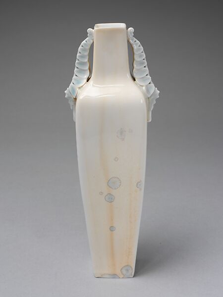 Vase, Alexandre Sandier (French, Beaune 1843–1916 Beaune), Hard-paste porcelain, French, Sèvres
