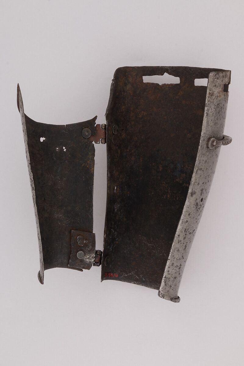 Inner Plate of a Forearm Defense (Vambrace), Steel, Italian