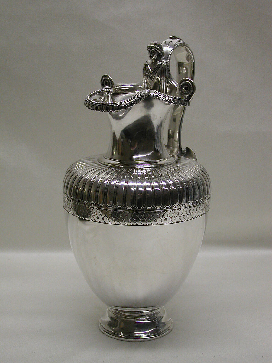 Ewer, Giacinto Melillo (1846–1915), Silver, Italian, Naples