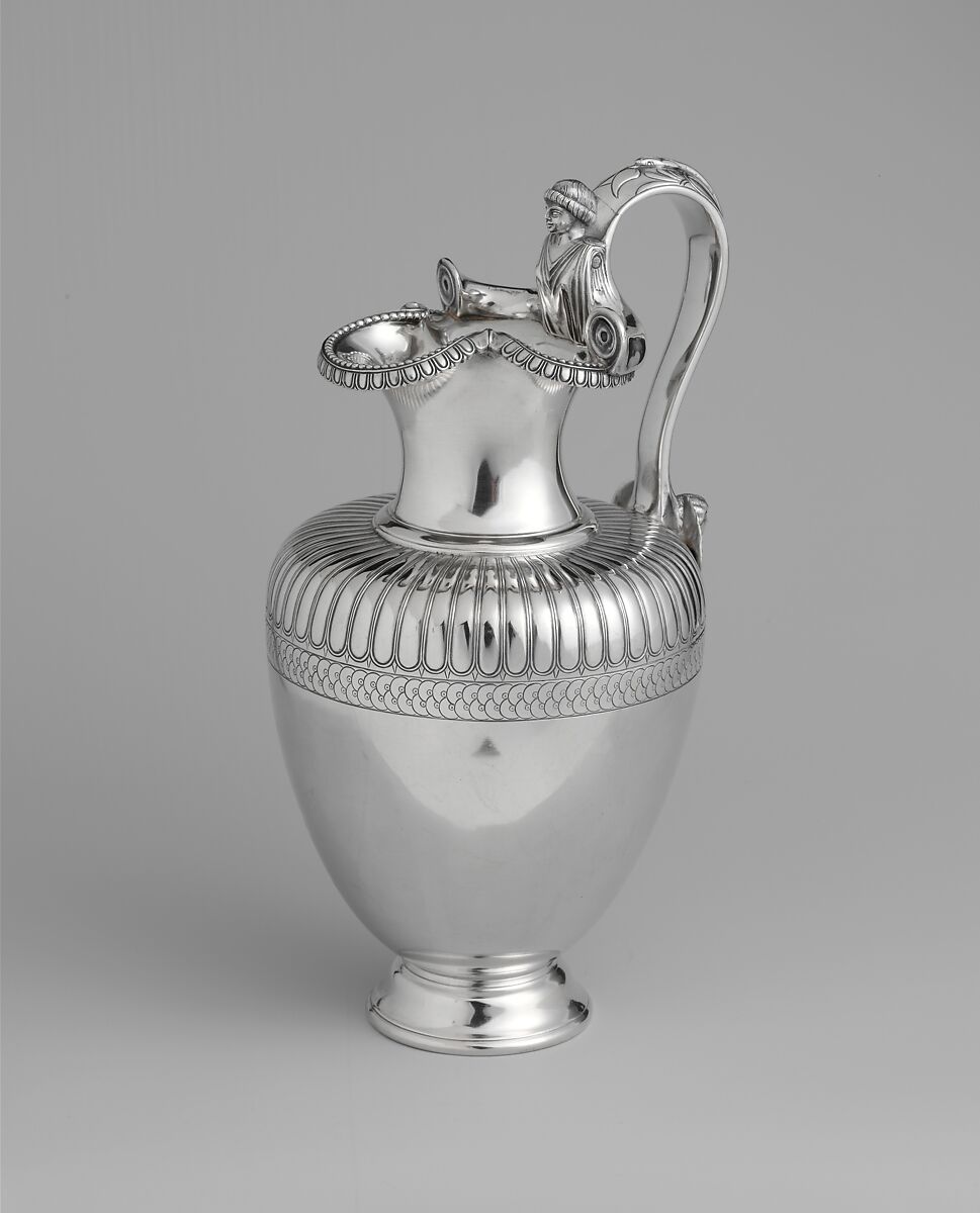 Ewer, Giacinto Melillo (1846–1915), Silver, Italian, Naples 