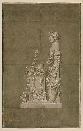 Wallpaper Panel depicting Spring with female herm