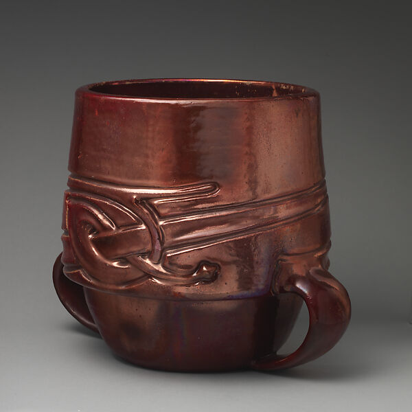 Jardinière, Archibald Knox (British, 1864–1933), Glazed, high-fired terracotta, British