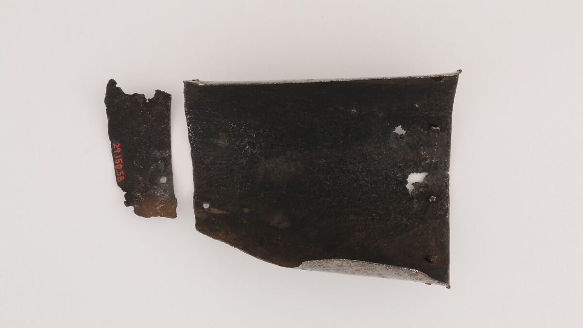 Upper Arm Defense (Rerebrace), Steel, Italian