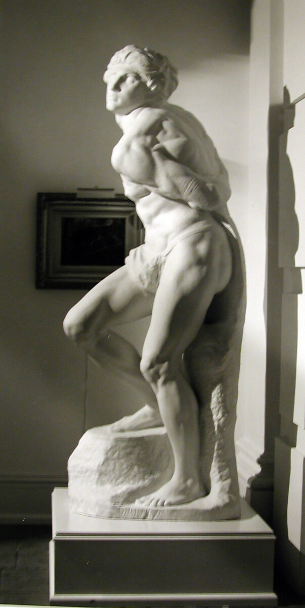 Rebellious Captive, After an original by Michelangelo Buonarroti (Italian, Caprese 1475–1564 Rome), Plaster, Italian 