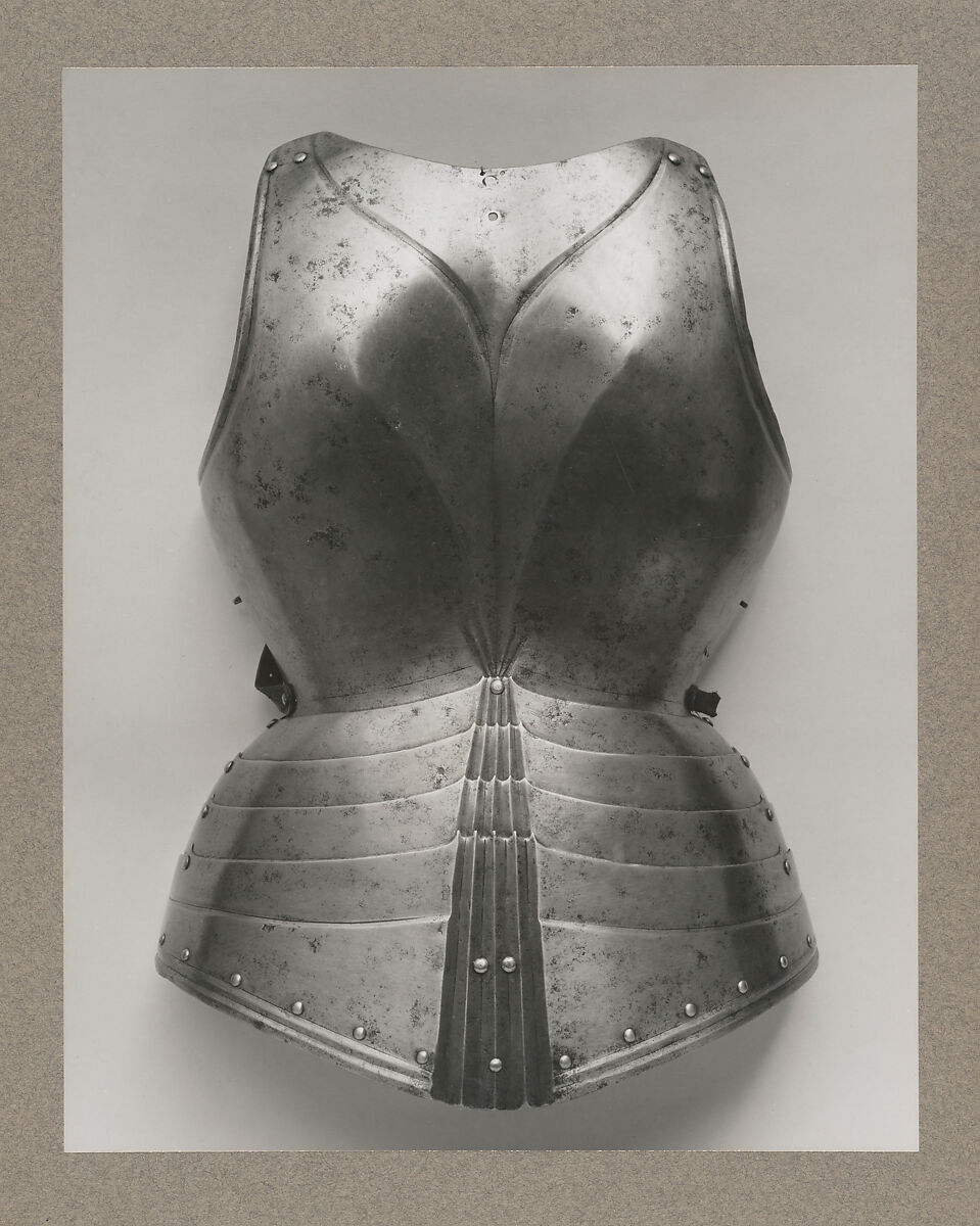 Backplate, Hans Prunner (Austrian, Innsbruck, died before 1503), Steel, leather, Austrian, Innsbruck 