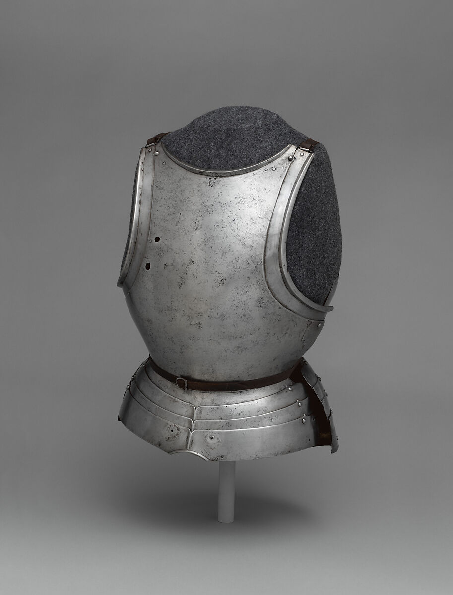 Breastplate, Hans Prunner (Austrian, Innsbruck, died before 1503), Steel, leather, Austrian, Innsbruck 