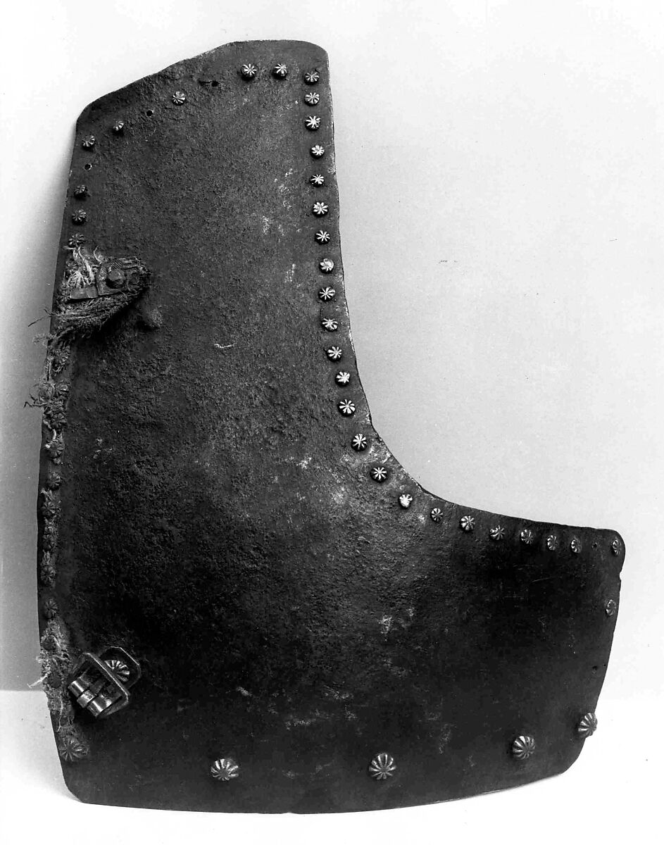 Left Breastplate from a Brigandine, Steel, brass, textile (linen), Italian