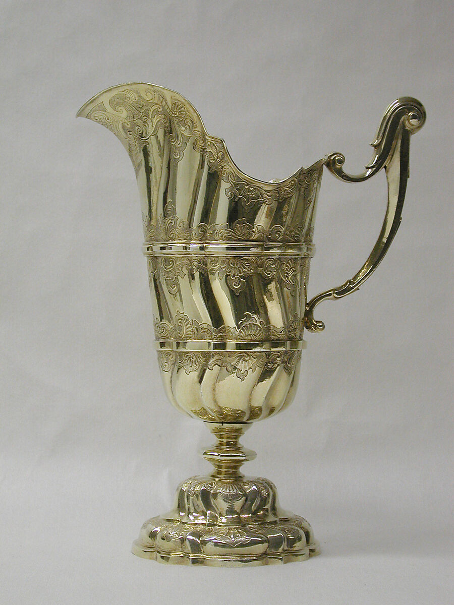 Ewer, Friedrich Schwestermuller II (German, active 1713–52), Silver gilt, German, Augsburg 