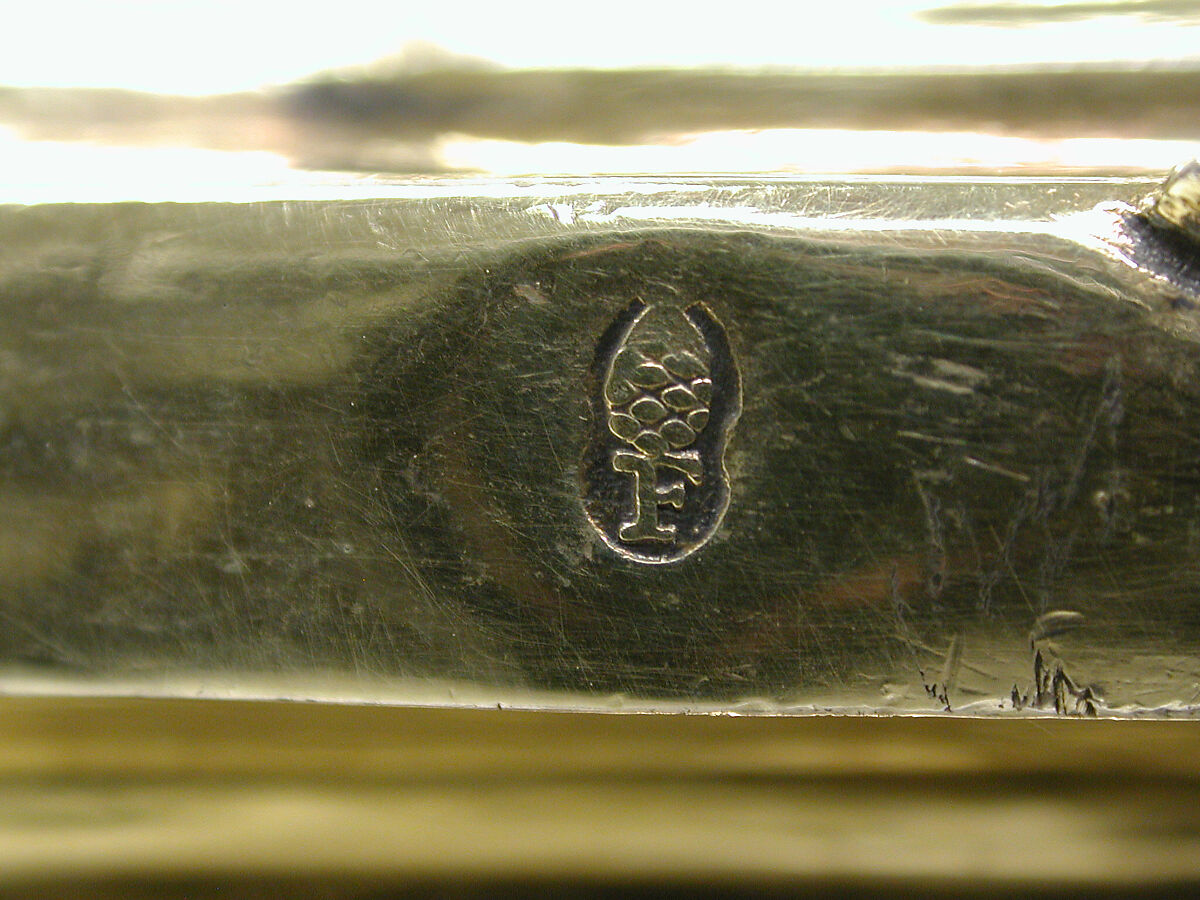 Toilet box with key, Friedrich Schwestermuller II (German, active 1713–52), Silver gilt, German, Augsburg