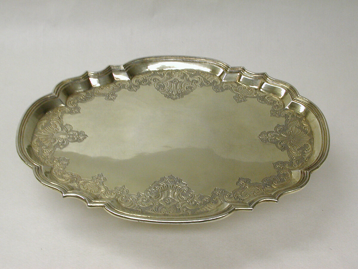 Tazza, Johann Conrad Lotter (German, active 1738–79), Silver gilt, German, Augsburg