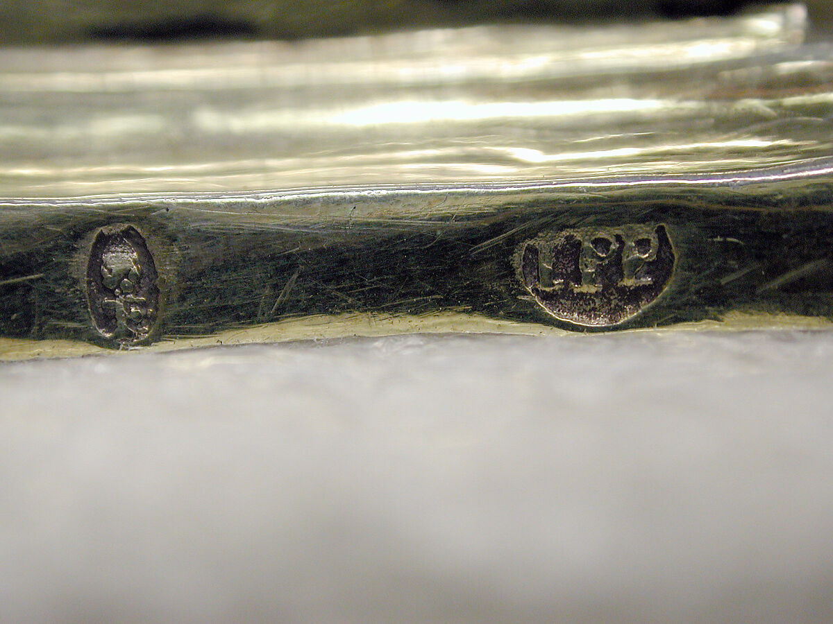 Candlestick (one of a pair), Johann Peter Pepfenhauser (German, active 1738–47), Silver gilt, German, Augsburg