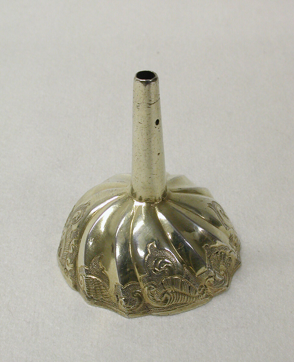 Perfume funnel, Johann Christoph Stenglin (German, active 1737–75), Silver gilt, German, Augsburg 