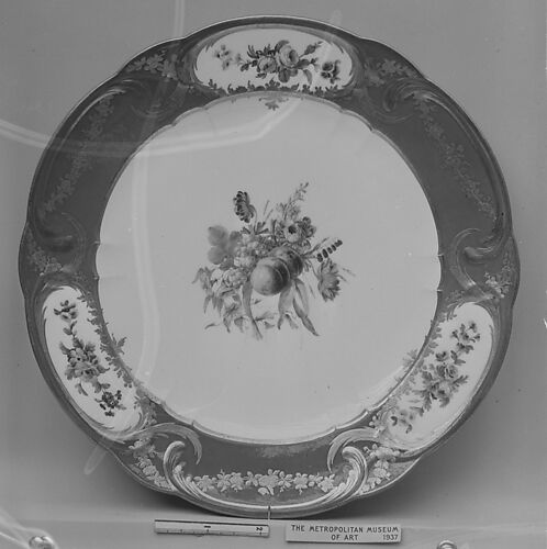 Plate (Assiette à palmes) (1 of 102) (part of a service)