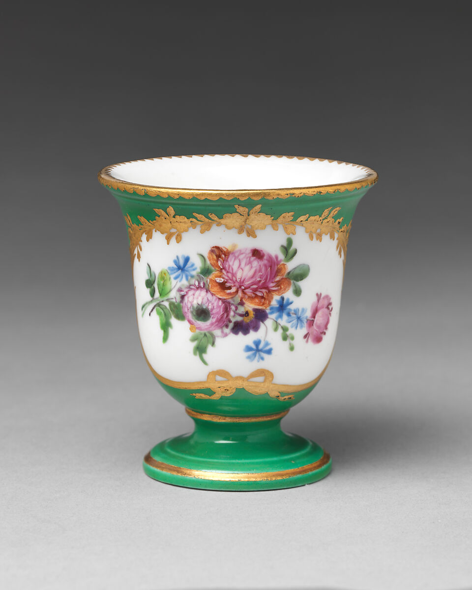 Ice cream cup (Tasse à glace) (part of a service), Sèvres Manufactory (French, 1740–present), Soft-paste porcelain, French, Sèvres 