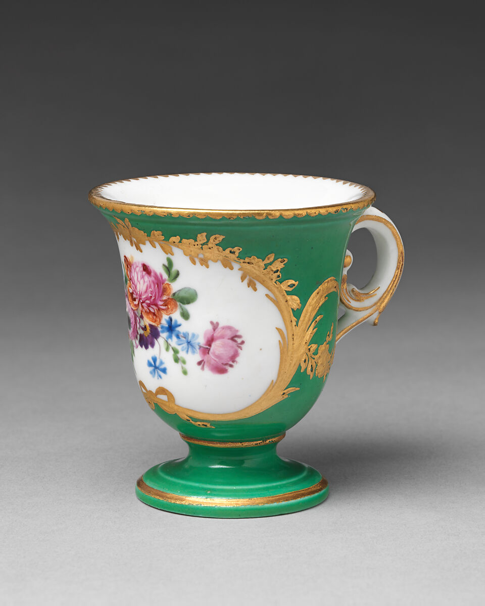 Ice cream cup (Tasse à glace) (part of a service), Sèvres Manufactory (French, 1740–present), Soft-paste porcelain, French, Sèvres