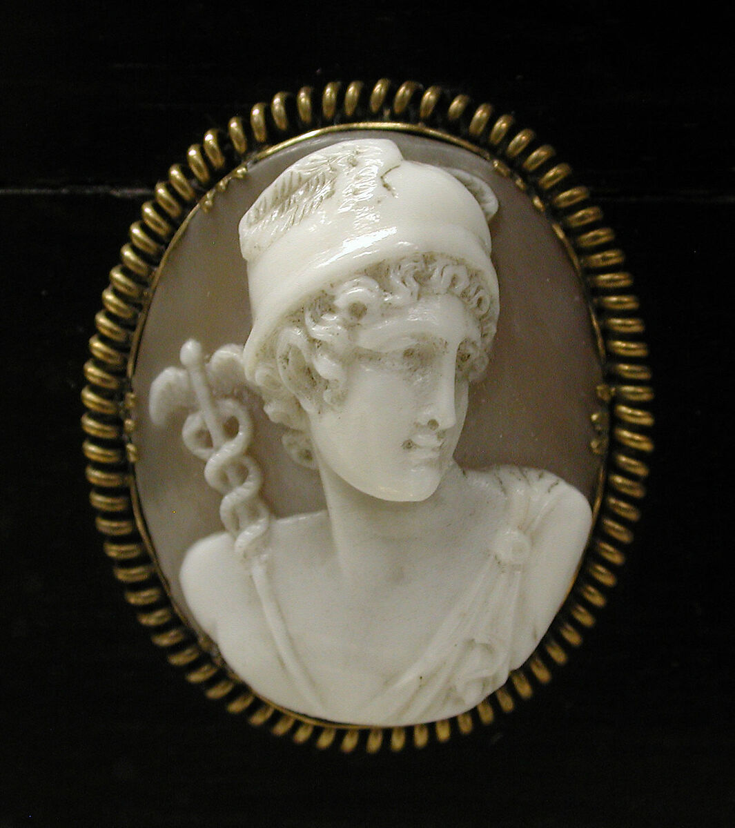 Casket, Unknown maker for R. &amp; S. Garrard &amp; Co. (founded 1735), Shell cameo; Macassar ebony; silver-gilt, British (casket) and Italian (cameos)