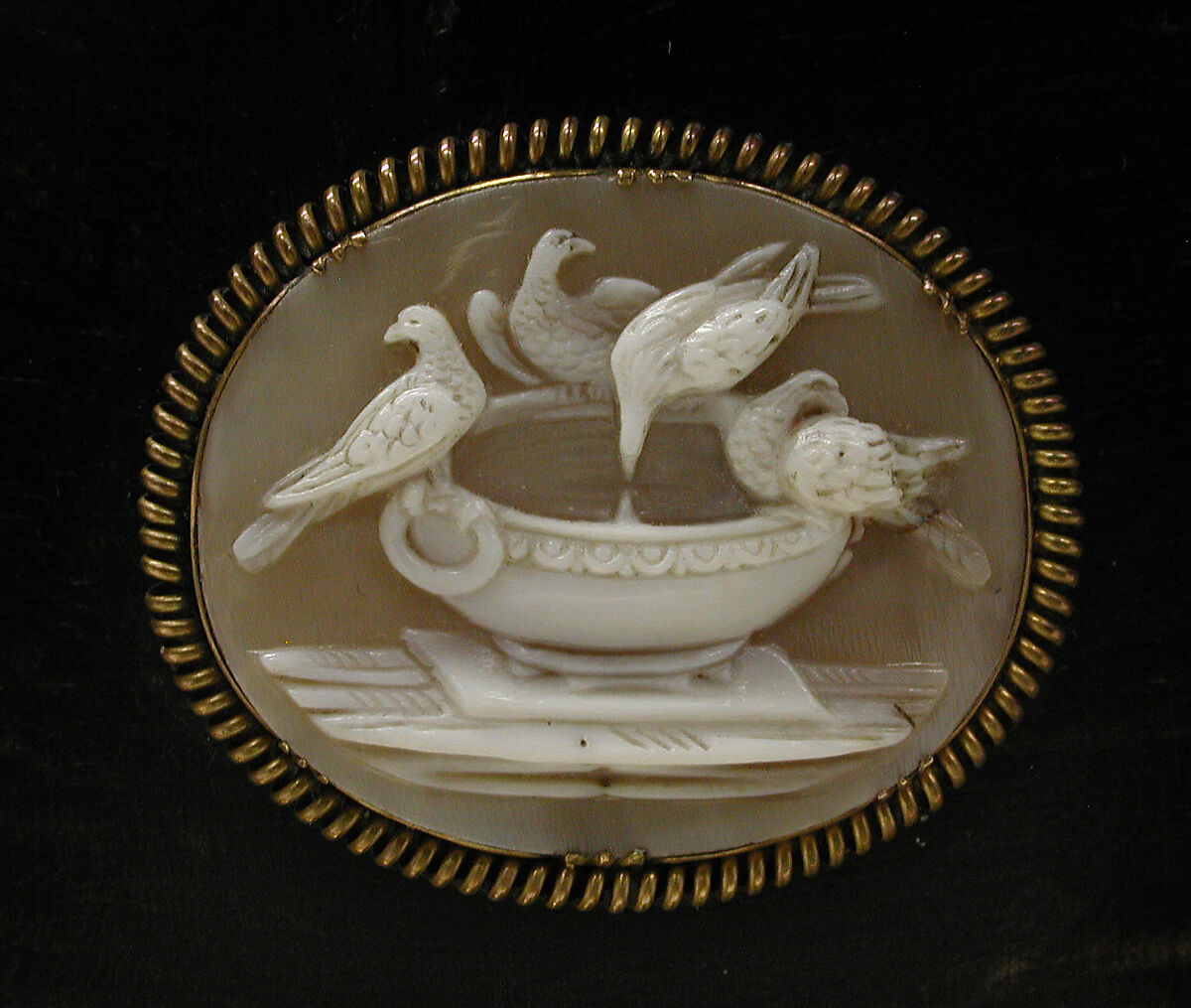Casket, Unknown maker for R. &amp; S. Garrard &amp; Co. (founded 1735), Shell cameo; Macassar ebony; silver-gilt, British (casket) and Italian (cameos)