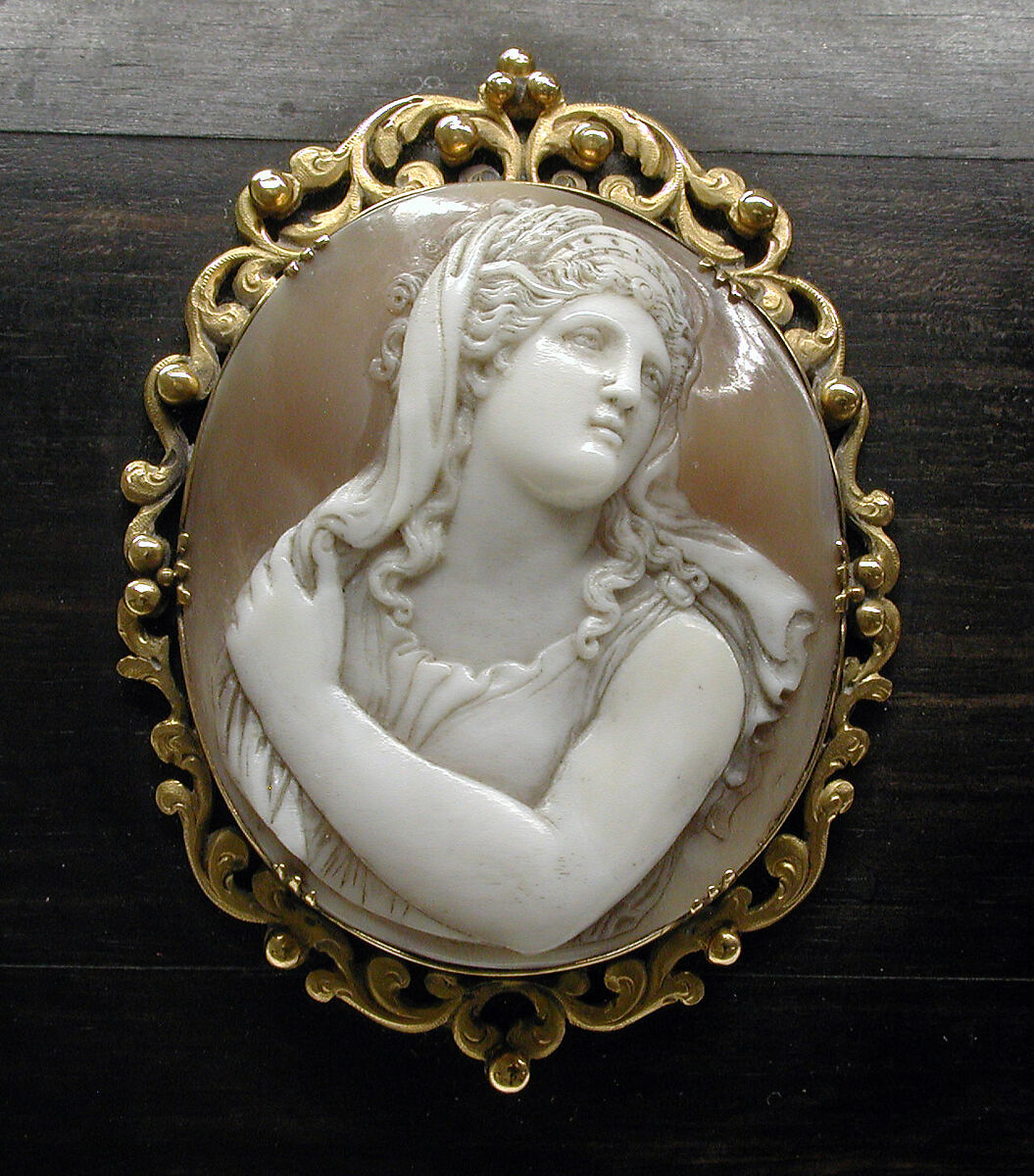 Casket, Unknown maker for R. &amp; S. Garrard &amp; Co. (founded 1735), Shell cameo; Macassar ebony; silver-gilt, British (casket) and Italian (cameos)