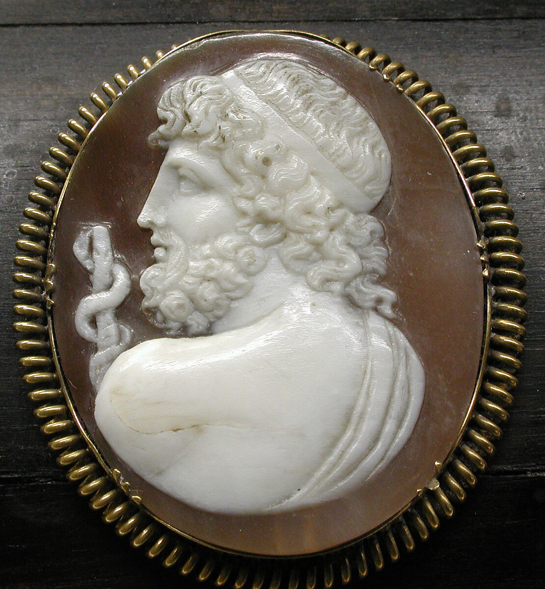 Casket, Unknown maker for R. &amp; S. Garrard &amp; Co. (founded 1735), Shell cameo; Macassar ebony; silver-gilt, British (casket) and Italian (cameos)
