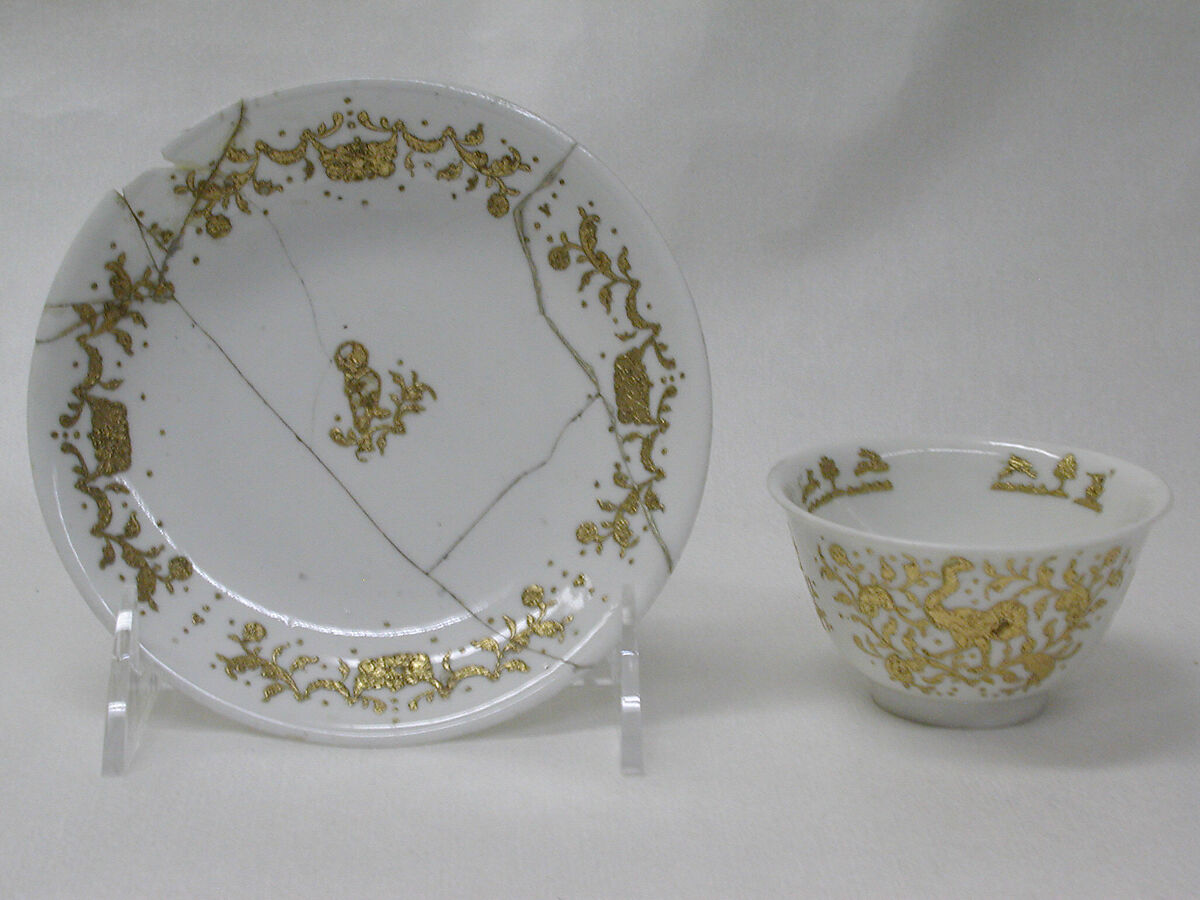 Teacup (1 of 6) (part of a service), Meissen Manufactory (German, 1710–present), Hard-paste porcelain, German, Meissen