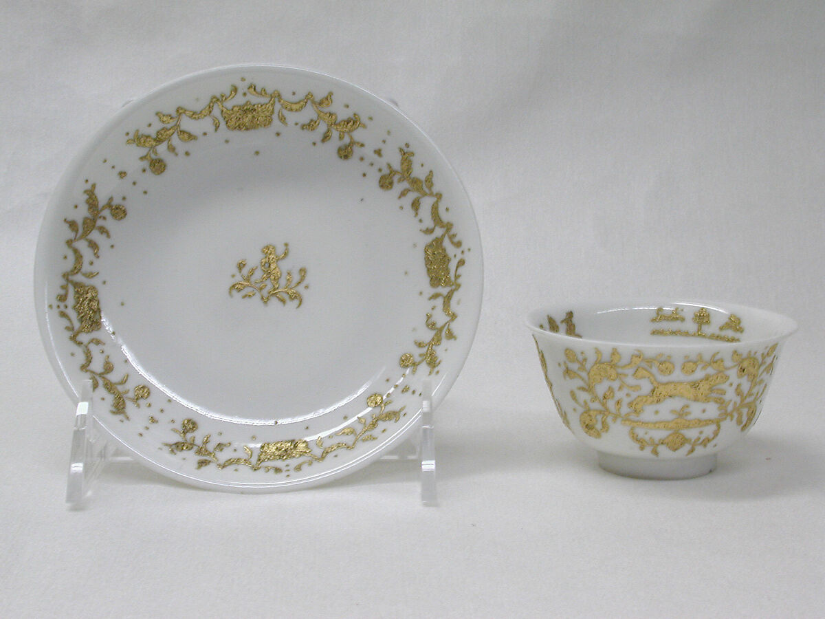 Saucer (1 of 6) (part of a service), Meissen Manufactory (German, 1710–present), Hard-paste porcelain, German, Meissen