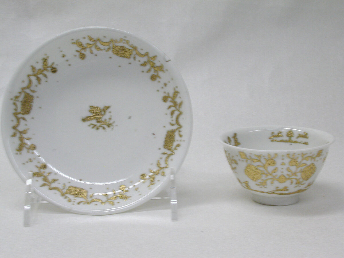 Saucer (1 of 6) (part of a service), Meissen Manufactory (German, 1710–present), Hard-paste porcelain, German, Meissen 