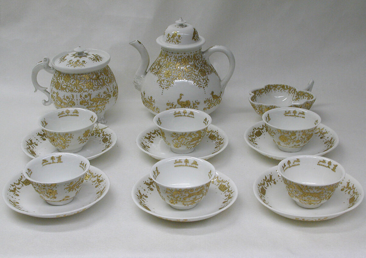 Teacup (1 of 6) (part of a service), Meissen Manufactory (German, 1710–present), Hard-paste porcelain, German, Meissen