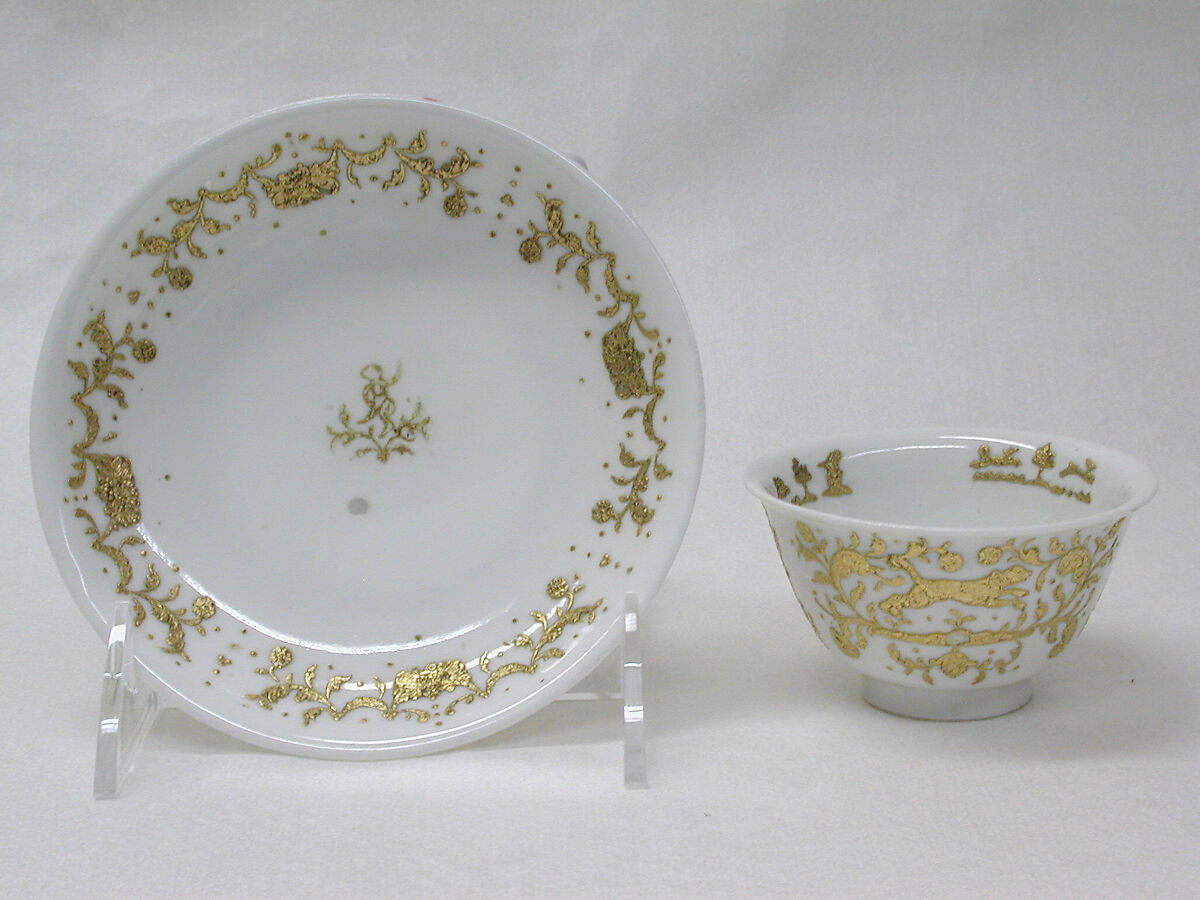 Saucer (1 of 6) (part of a service), Meissen Manufactory (German, 1710–present), Hard-paste porcelain, German, Meissen 