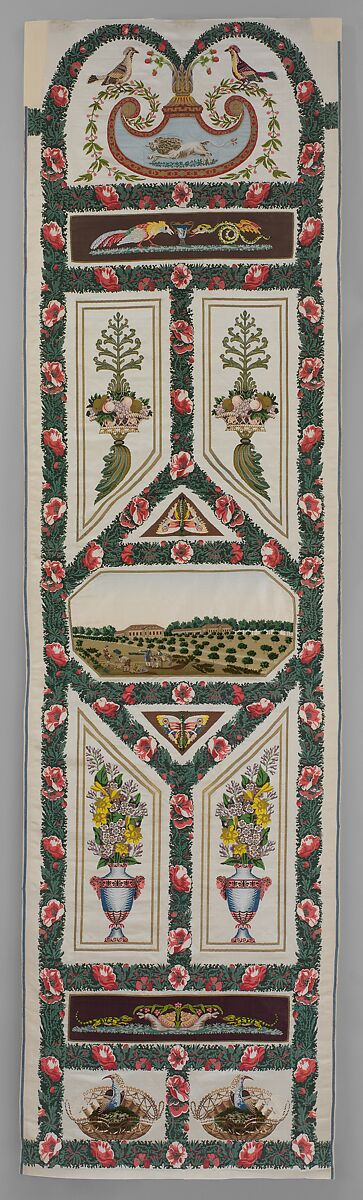 Textile design. Fabric in Louis-quatorze style. 17th century.