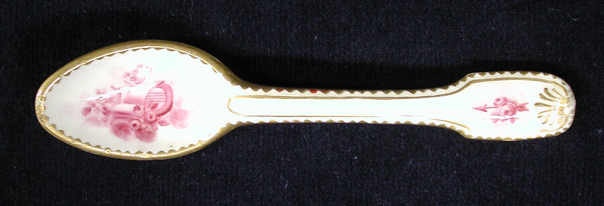 Teaspoon, Soft-paste porcelain, French 