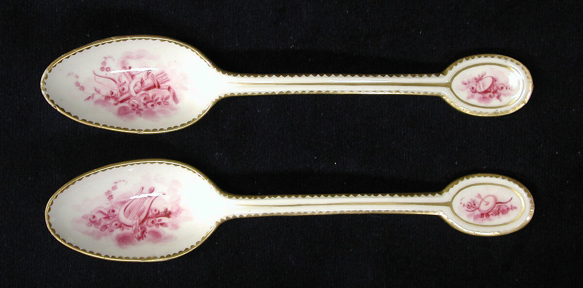Tablespoon, Soft-paste porcelain, French 