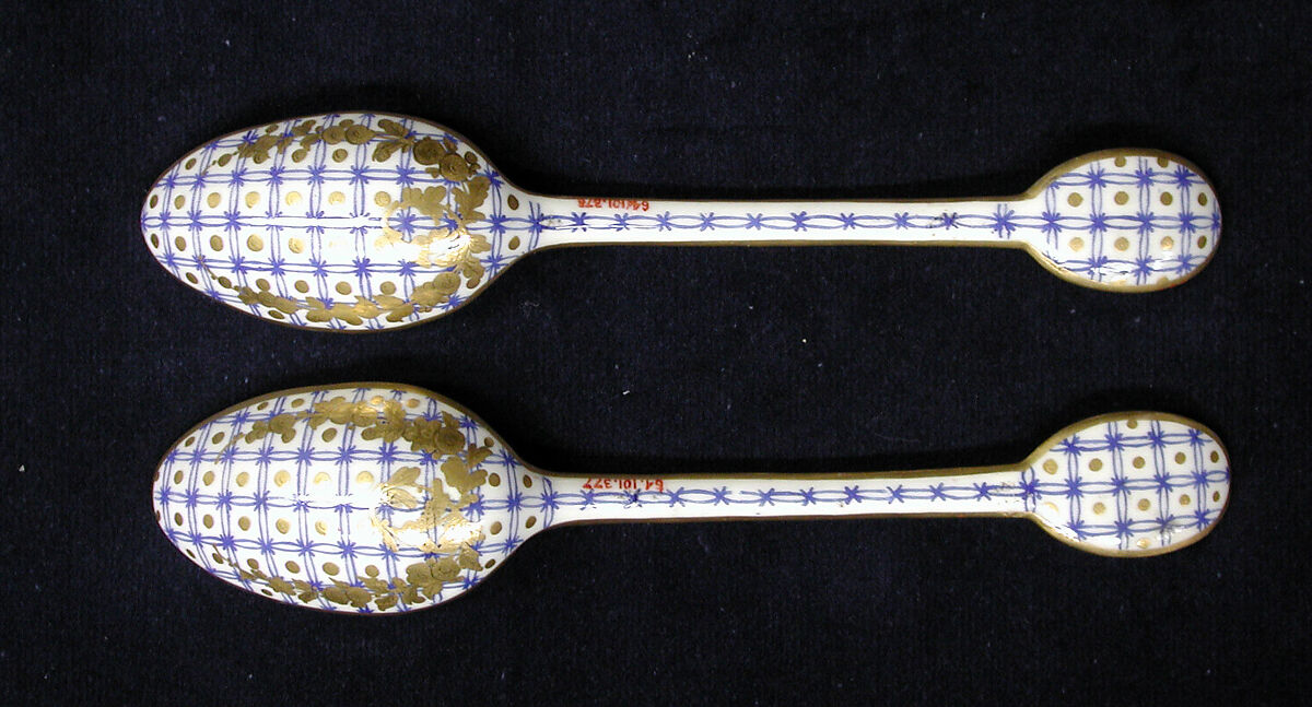 Tablespoon, Soft-paste porcelain, French