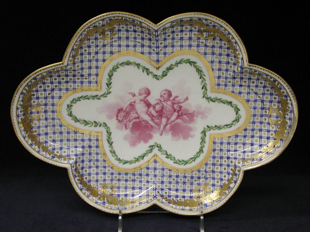 Tray, Soft-paste porcelain, French 