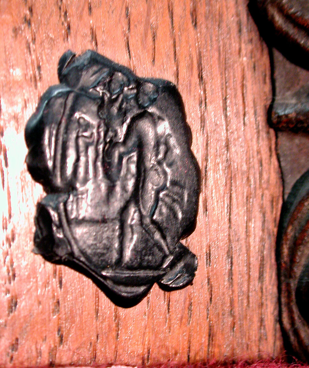 Allegory of Music, Leather, blind stamped, embossed, molded and incised; on later wooden mount, Northern French