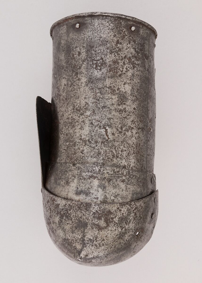 Upper Arm Defense (Rerebrace) and Elbow Defense (Couter), Steel, Italian