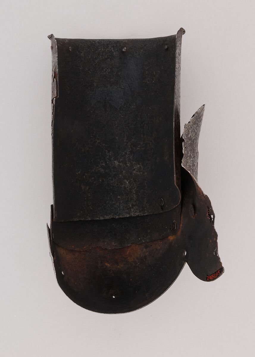 Upper Arm Defense (Rerebrace) and Elbow Defense (Couter), Steel, Italian