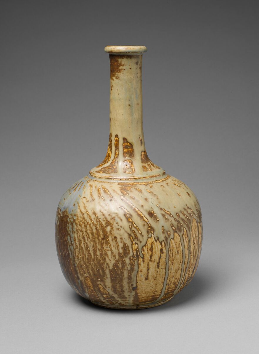 Vase soliflore, Jean-Joseph Carriès (French, Lyons 1855–1894 Paris), Glazed stoneware, French, Saint-Amand-en-Puisaye 