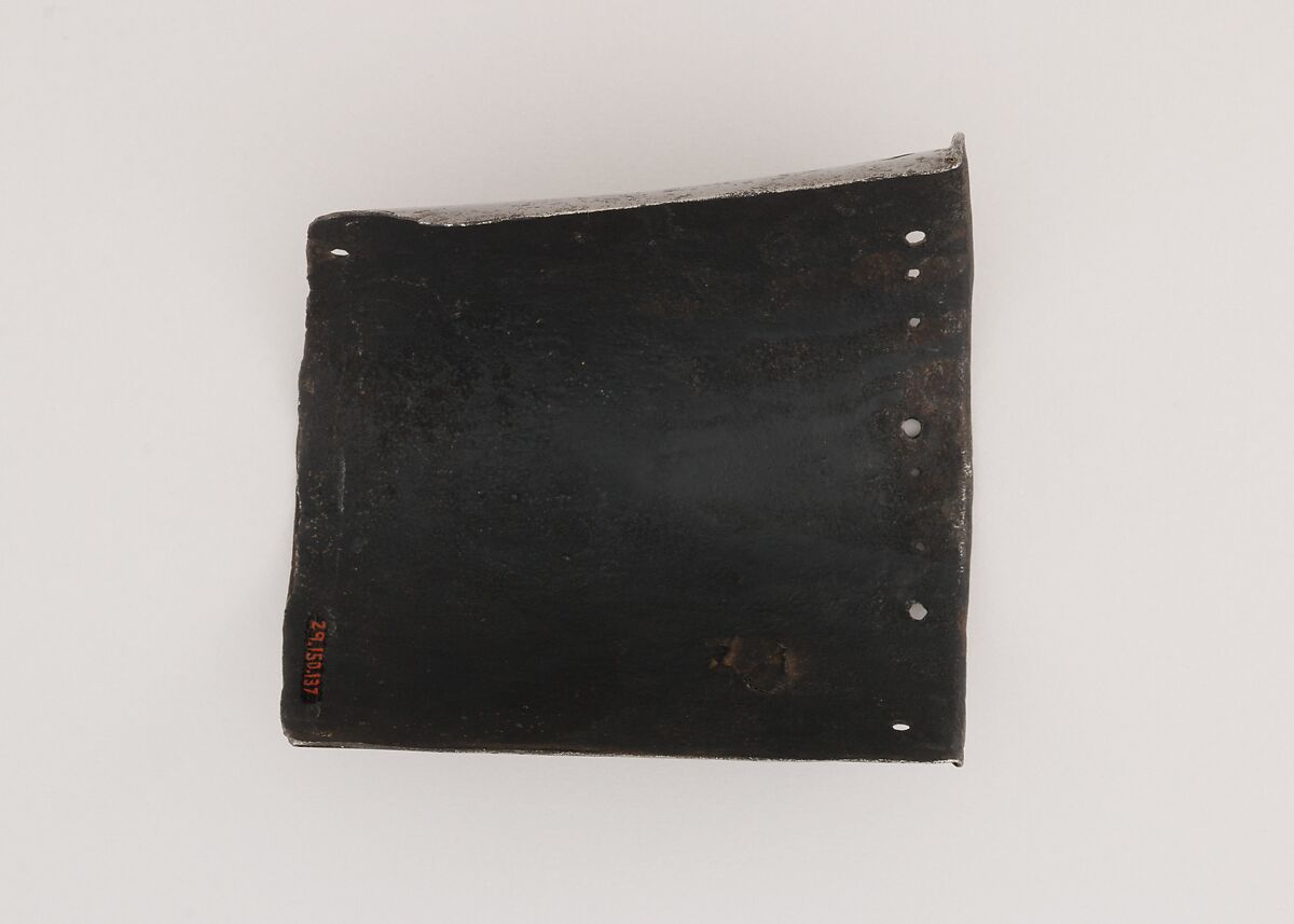 Upper Arm Defense (Rerebrace), Steel, Italian