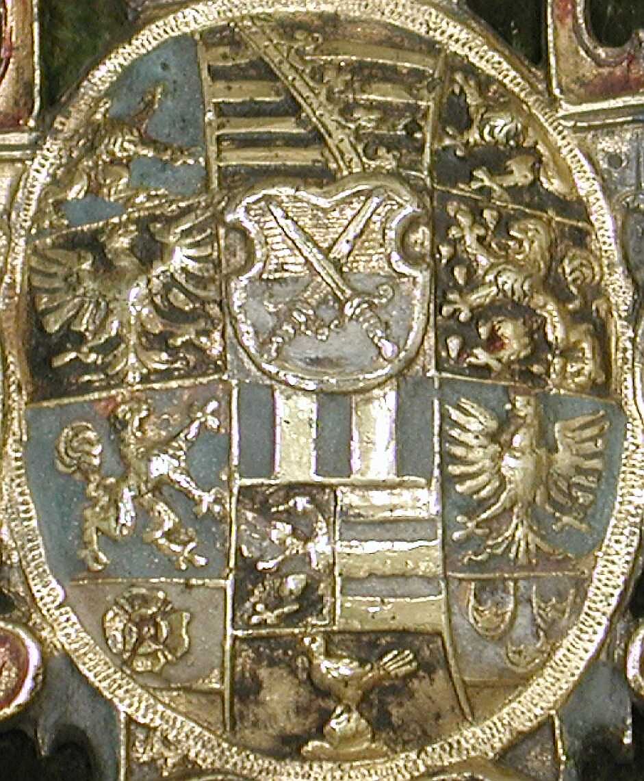 Collar for a Hunting Dog, Silk, leather, silver, bronze, gold, pigments, German, Saxony