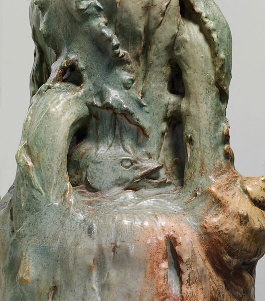 Monumental vase, Georges Hoentschel (French, Paris 1855–1915 Paris), Glazed stoneware, French, Saint-Amand-en-Puisaye