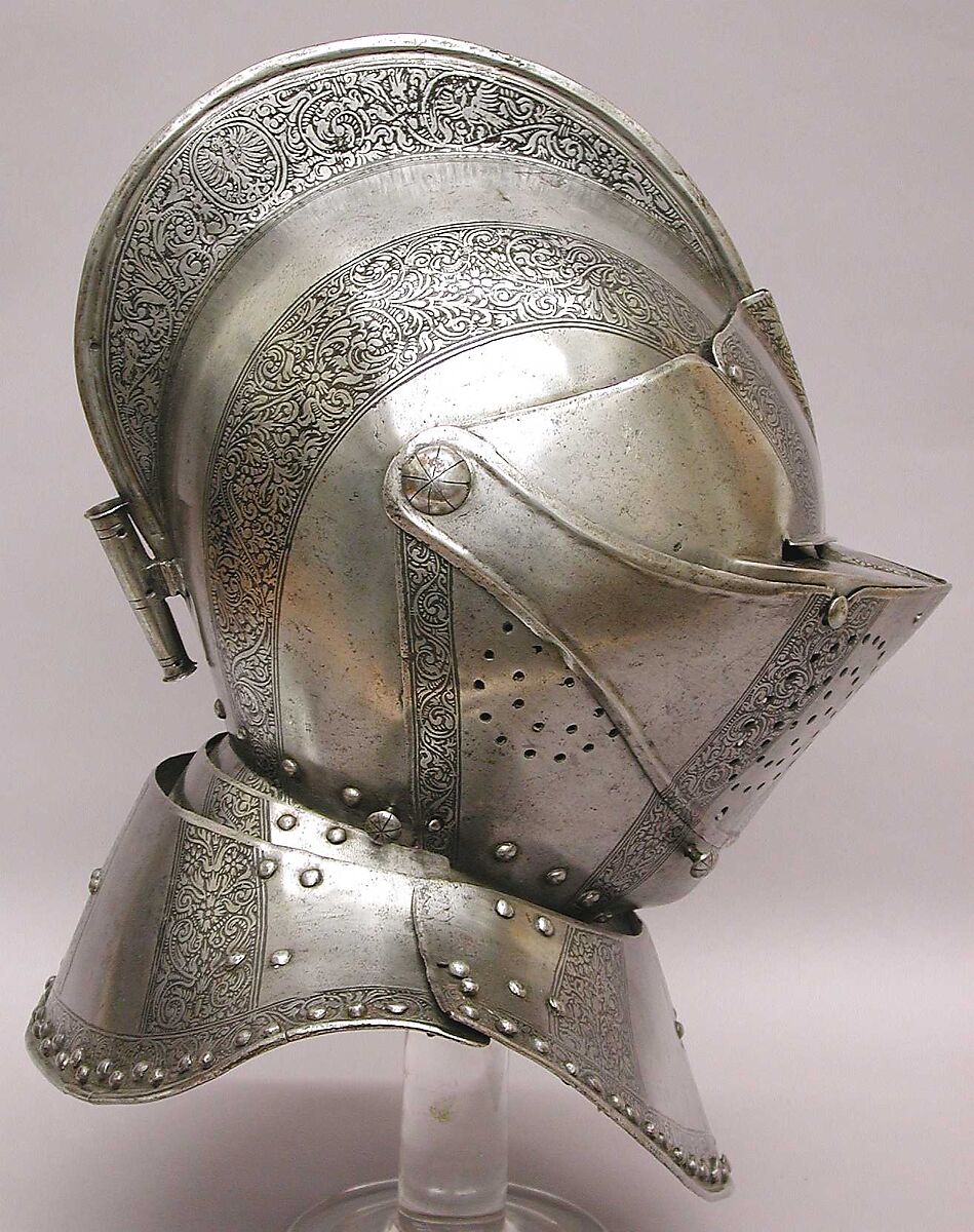 Three-Quarter Armor, Steel, leather, German 